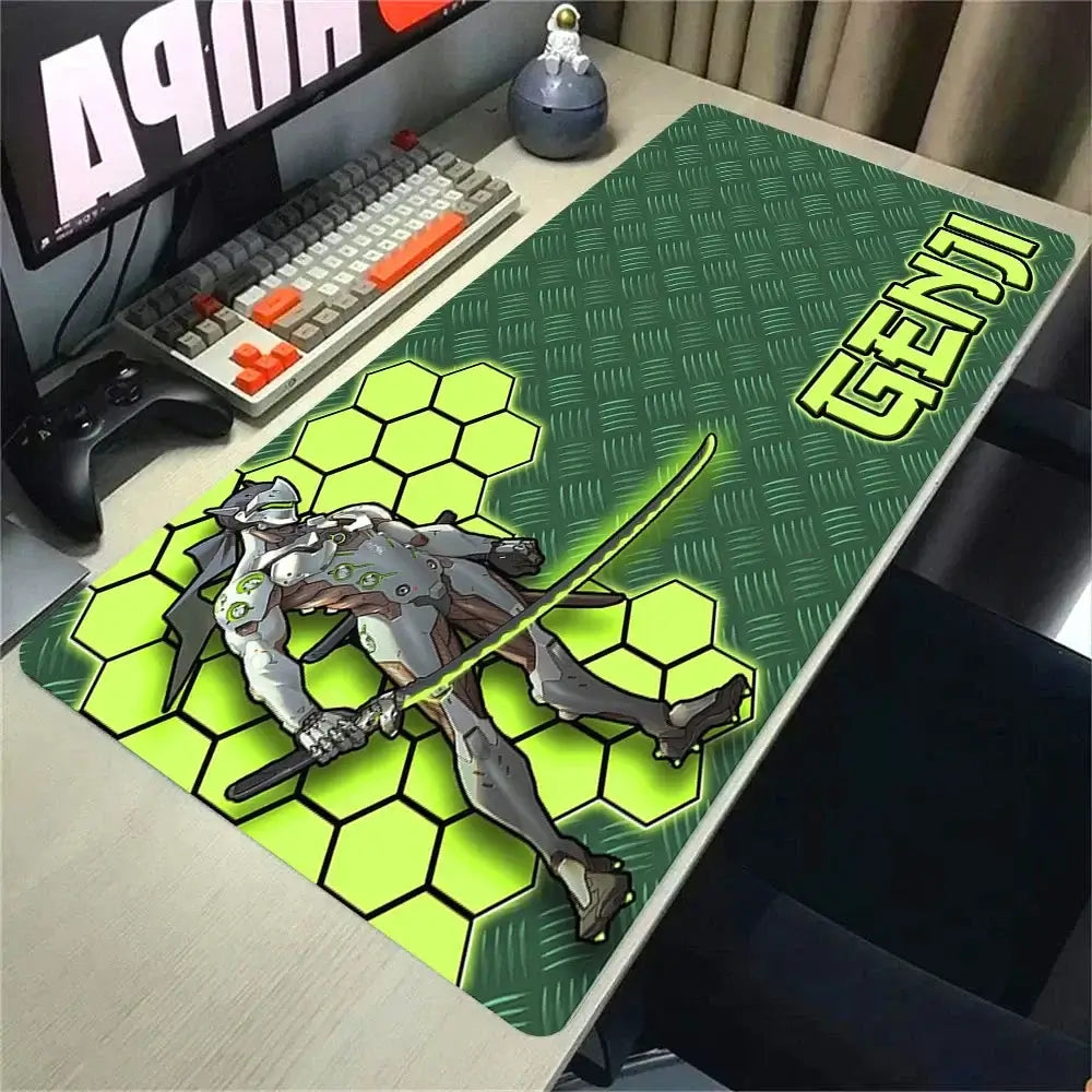 Overwatch 2 Gaming Accessories Mouse Pad Gamer Cabinet Pc Big Desk Mat Computer Keyboard Desks Xxl Mousepad Anime Large Mausepad, produit gaming premium Fraquane