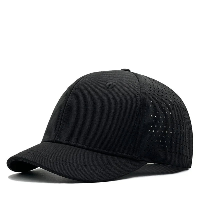 Brand Oohmy 5cm Short Brim Baseball Caps Big Head and Small Head for Men Women Mesh Back Trucker Hat Short BillQuick Dry