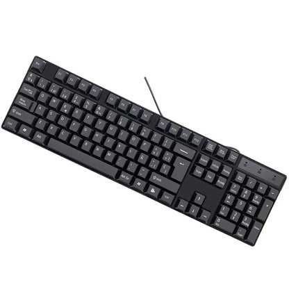 Teclas para teclado en español, francés, ruso y árabe | Teclado gaming USB con cable de 104 teclas para ordenador