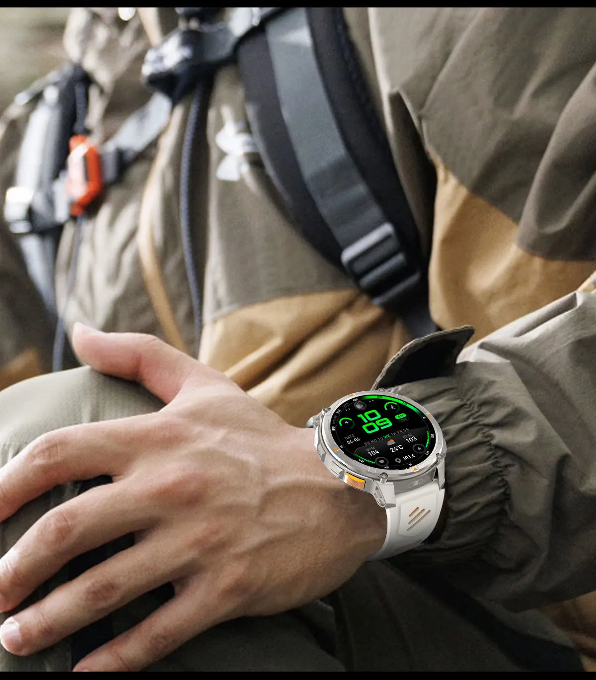 New T-REX3 Ultra 1100mAh Battery SmartWatch 10ATM Waterproof GPS Compass Flashlight 1.7" AMOLED HD Call Sports Smart Watch Men