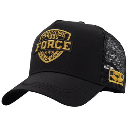 New Men's Summer Sun Hat - Breathable Mesh Baseball Cap, Lightweight UV Protection Snapback, Fashionable Trendy Sports Dad Hat