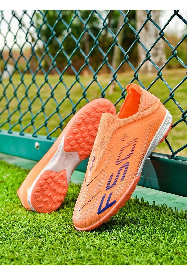 New Men Soccer Shoes High-quality Cleats Football Boots Sneakers Hot-selling Indoor Futsal Non-Slip Match Grass High-top Outdoor