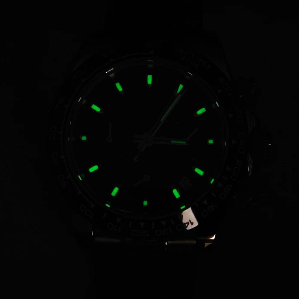 20 Colors dress 39mm Quartz Chronograph Sapphire Crystal Stainless Luminous Men's Watch VK63 Movement Calendar Strap