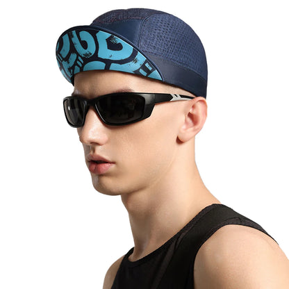 GOMOREON 1Pcs Funny Cycling Cap - Polyester Cycling Hat-Under Helmet - Cycling Helmet Liner Breathable&Sweat Uptake