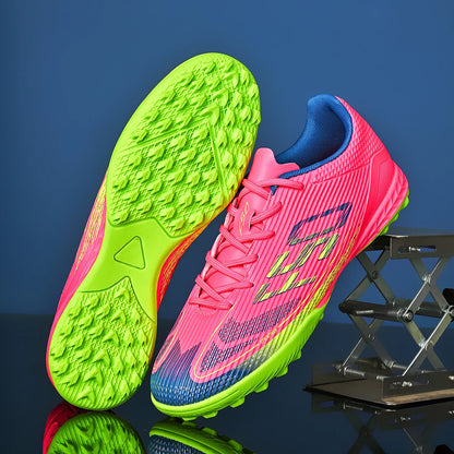 Chaussures de football unisexes TF, crampons antidérapants pour terrain synthétique, chaussures de football respirantes et légères pour l'entraînement et les matchs d'adultes