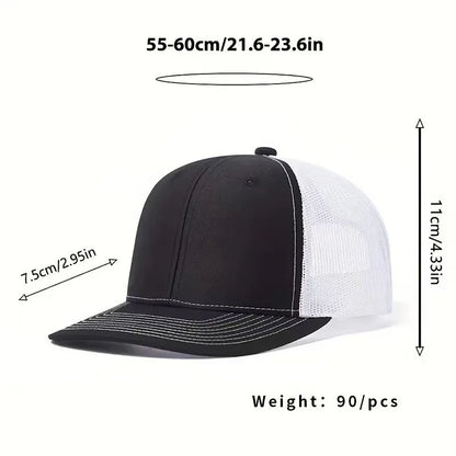 Unisex kepurė su šiek tiek išlenktu kraštu, „Trucker“ stiliaus, vyrams ir moterims, kasdienė, lauko, kvėpuojanti vasarinė kepurė