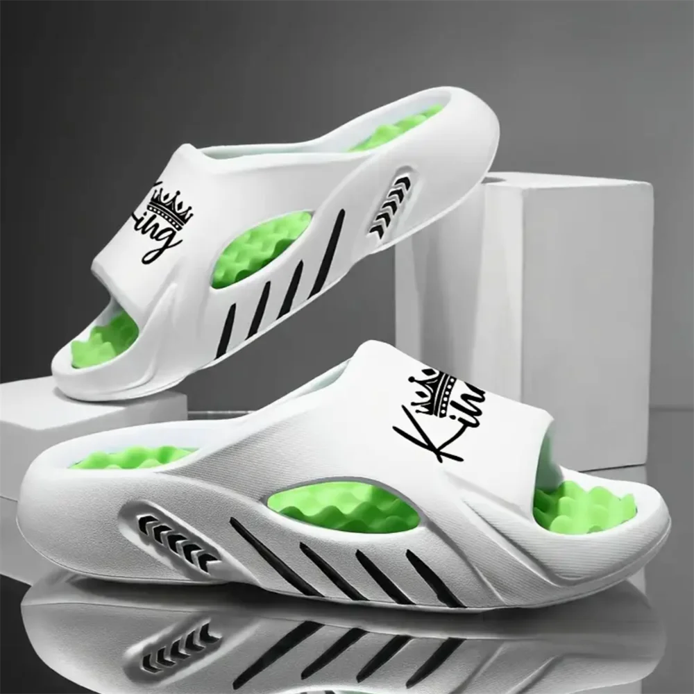 Chaussons pour hommes en EVA, sandales antidérapantes, plateforme épaisse et souple, confortables et tendance, chaussures d'intérieur
