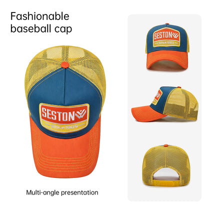 Branded Hats for Men, Suitable for Spring and Summer, Baseball Caps for Large Head Sizes, Make You Look Younger, Make Your Face Look Smaller, Sun Protection Caps