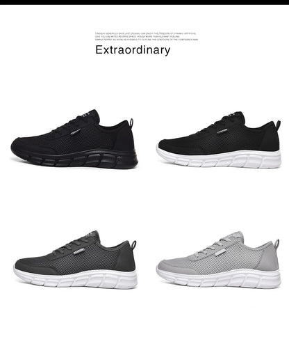 Pánské letní tenisky, ležérní běžecké boty, prodyšné boty na chůzi, síťované, lehké sportovní boty, pohodlné módní boty, Zapatillas