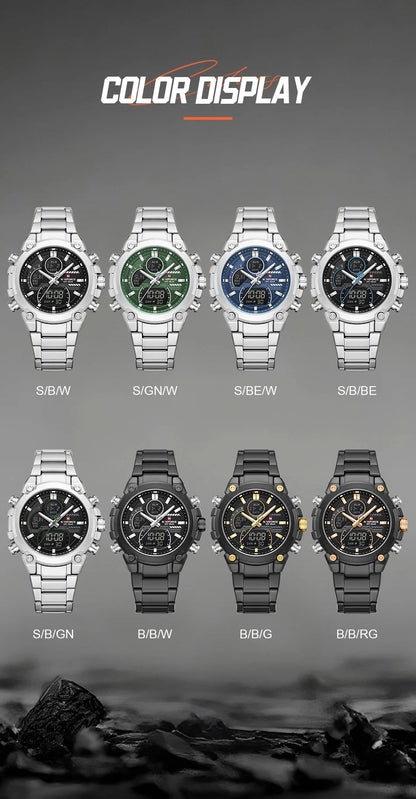NAVIFORCE New 2026 Wristwatch For Men Bussiness Original Design Waterproof Digital Fashion Normal Watches Male Relogio Masculin