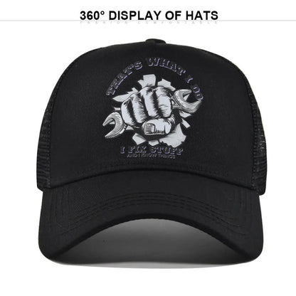 New Fashion Spring Summer Printed Mesh Breathable Baseball Cap Gorras Personality LOGO for Men WomenCouples Visor Hat Casquette