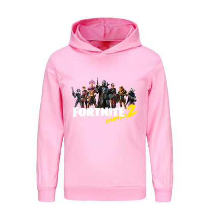 Hoodie Fortnite para Crianças e Bebés, Roupa Cartoon Unissexo para Rapazes, Sweatshirts com Capuz de Manga Comprida, Casacos Casuais para Jovens e Raparigas 1007