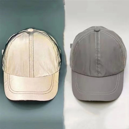 Unisex Silver Luminous Personality Baseball Caps Spring Autumn Outdoor Adjustable Casual Hats Sunscreen Hat