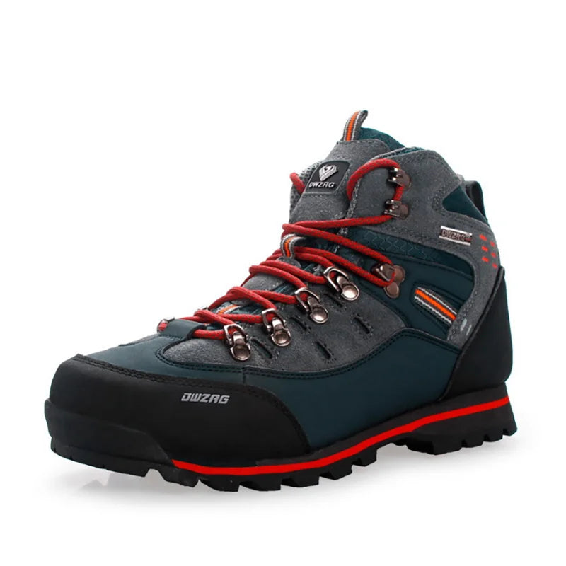 Lynjacye Mid Cut 2025 New Waterproof Hiking Boots Training Shoes Men Sports Shoes Outdoor Non-Slip Woodland Hunting Work Shoes