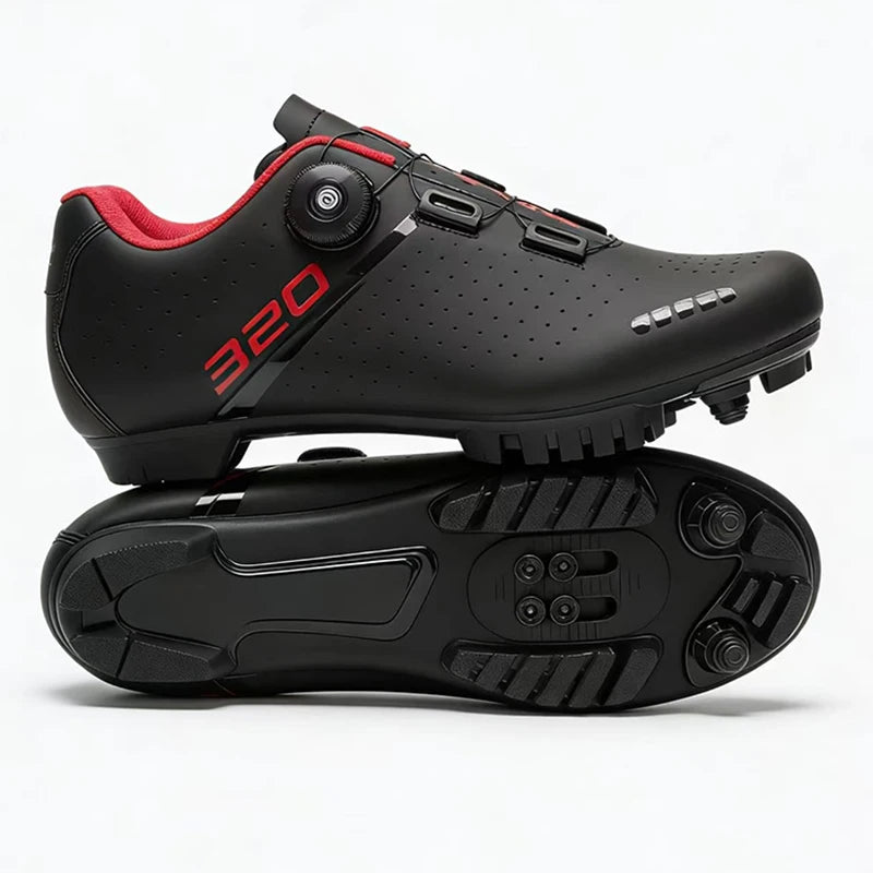 Sapatilhas de ciclismo MTB novas para homem, sapatilhas desportivas de ciclismo com sistema de bloqueio automático, estrada e velocidade, sapatilhas de ciclismo para mulher compatíveis com cleats SPD