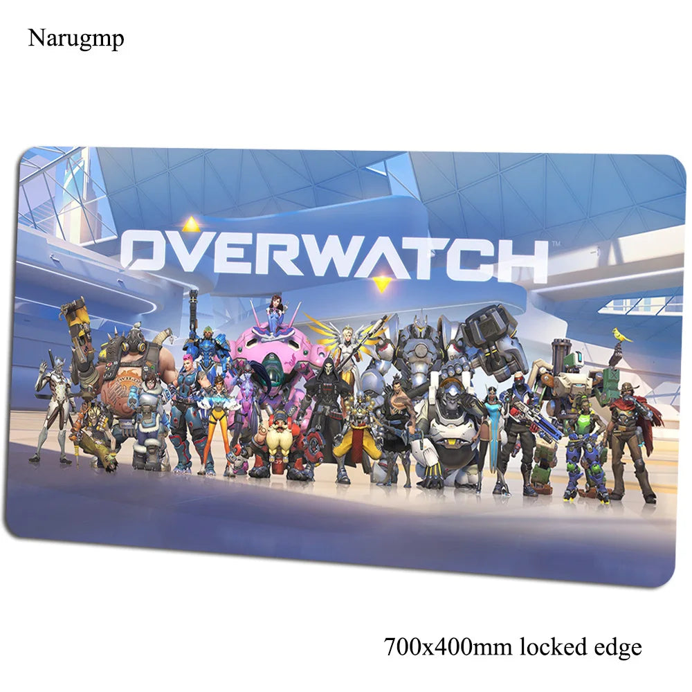 Podloga za miš Overwatch 700x400x3mm, gaming podloga za miš, anime stil, za ured i prijenosno računalo, podloga za stol, poklon za dječaka, podloga za PC gamere