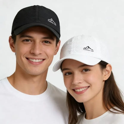 Unisex Perforated Running Cap - for Hiking&Outdoor Activities Quick Dry UV Protection Sports Hat  Lightweight Adjustable Sun Hat