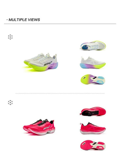 QIAODAN WIND 4PRO Pantofi de maraton cu talpă din carbon pentru bărbați, adidași profesioniști de curse, pantofi sport de alergare respirabili QDB023262291