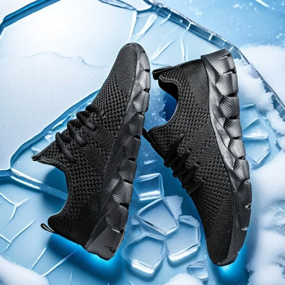 Heren sneakers van mesh, lichtgewicht damesschoenen, casual platte schoenen, heren hardloop- en sportschoenen, zachte tennisschoenen, ademende herensneakers