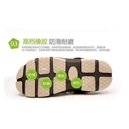 Men's Summer Outdoor Fishing Shoes, Anti Slip Lightweight Casual Beach Sandals, Durable Thick Soled Shoes for Home Use