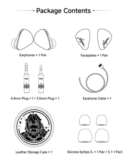 CVJ NOZOMI 2DD+1PD New Planar In-Ear Earphones Interchangeable Panel Nozzle 3 Unit Earbuds for Music And Gaming