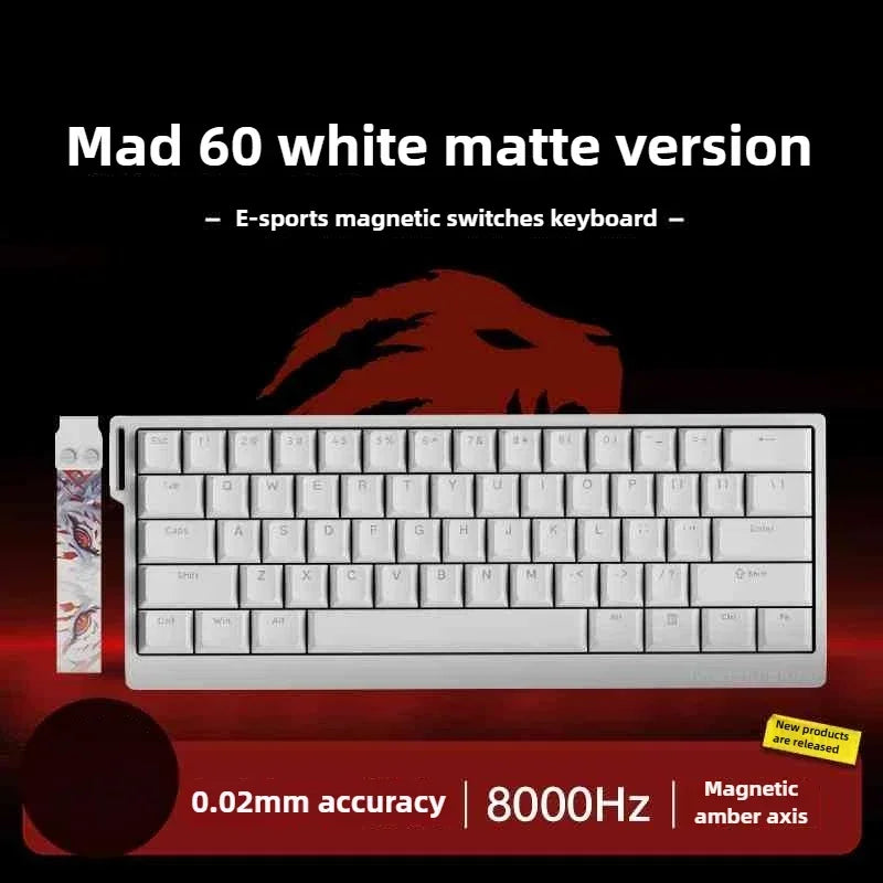 FGG MAD60 Tastiera da Gaming RGB ad Asse Magnetico, dedicata al gioco, Full Key Hot Swap, risposta rapida, tastiera gaming personalizzata entry-level