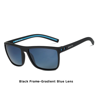 ZENOTTIC Polarized Sunglasses for Men Lightweight TR90 Frame UV400 Protection Square Sun Glasses