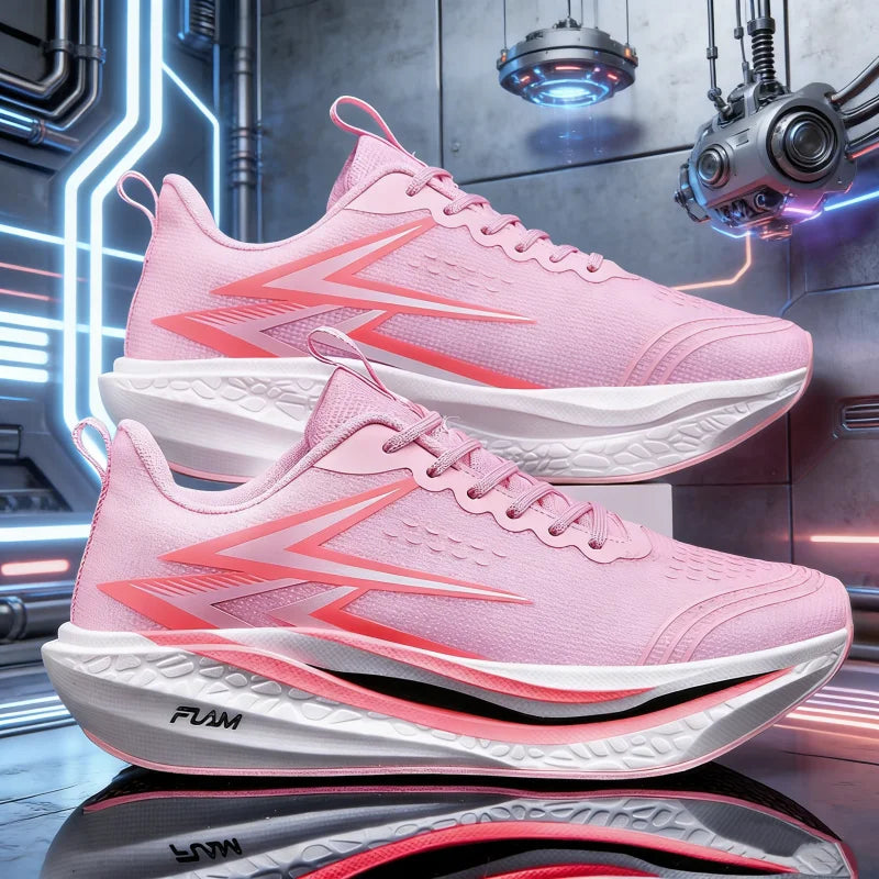 Running Shoes Carbon Board Speciality Marathon Men Sports Breathable Lightweight Women's Comfortable Athletic Nonskid Sneakers
