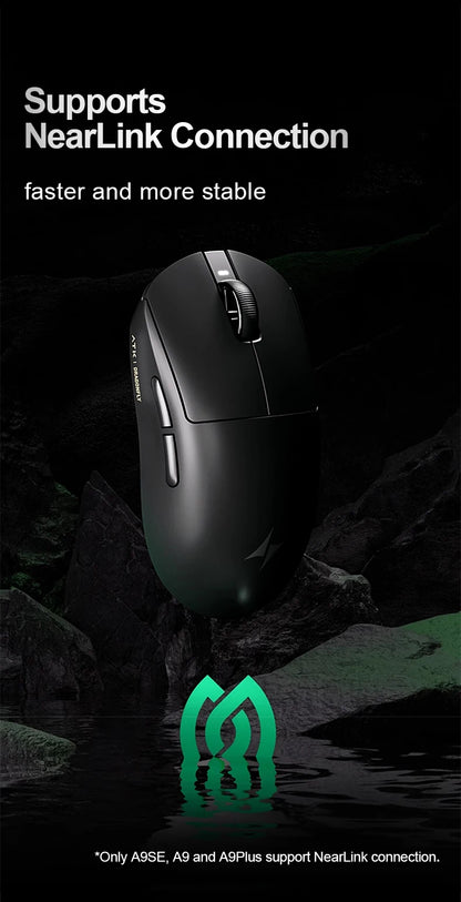 ATK Dragonfly A9 SE Plus Pro Max Ultra Wireless Gaming Mouse NearLink Ultra-lightweight Tri-mode Dual 8K Ergonomic E-sports Mice