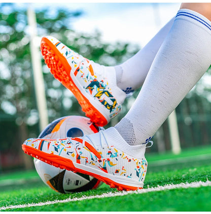 Chaussures de football professionnelles pour hommes, crampons de football pour gazon artificiel, chaussures de football pour jeunes, baskets antidérapantes pour hommes, Society Chuteira