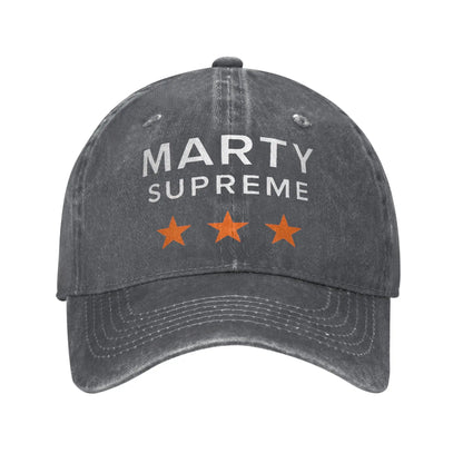 Marty Supreme Movie Print Cap for Men Women Cotton  Trucker Hat Daily Wear Baseball Cap Adjustable