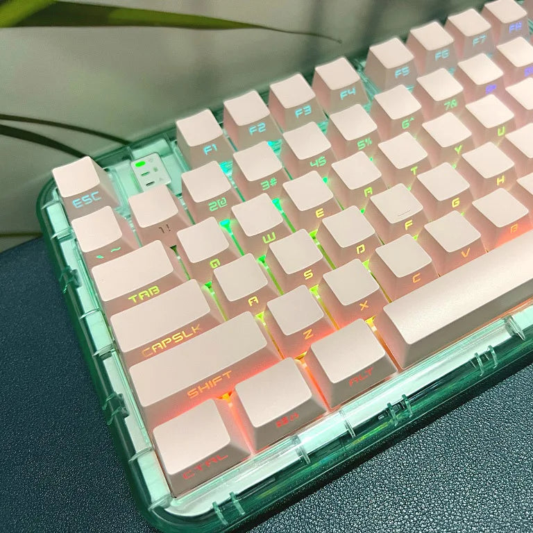 Set di keycap retroilluminati con incisione laterale da 131 tasti per tastiera meccanica con switch Cherry MX, profilo OEM, ABS, keycap personalizzati DIY