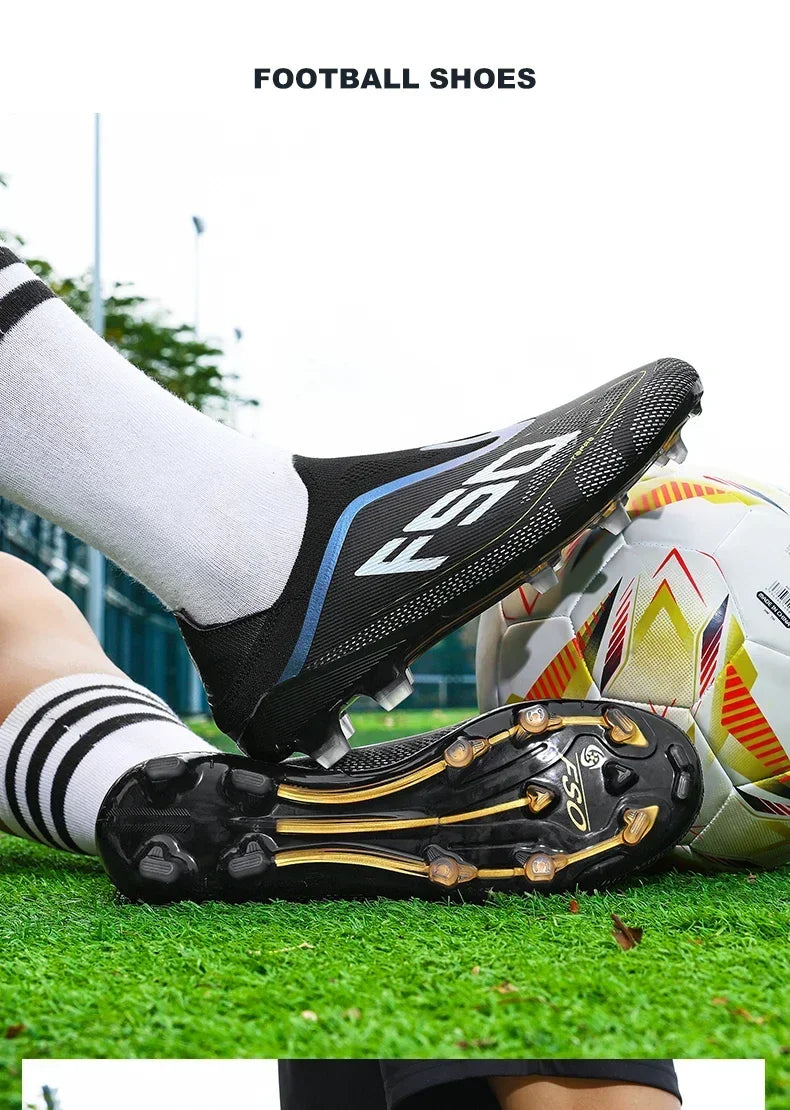 New Men Football Boots Non-Slip Boys Soccer Shoes Grass Cleats High-quality Match Sneakers Hot-selling Outdoor High-top Light
