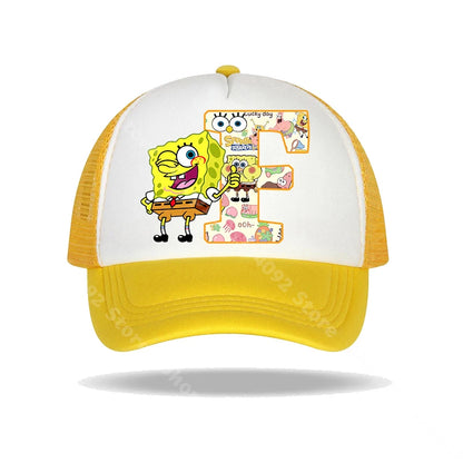 SpongeBob SquarePanted Baseball Cap Kids Adults Letter Print Sun Hats Anime Cartoon Adjustable Peaked Caps Summer Casual Hat New