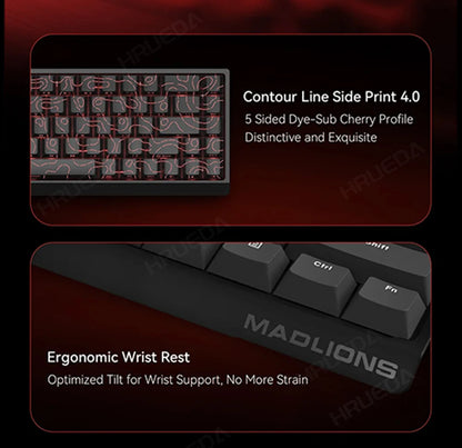 MADLIONS Mad 60he Mad60HE Mad 68HE Mechanical Keyboard Magnetic Switch Wired Hot Swap 8K Polling Rate Customized Gaming keyboard