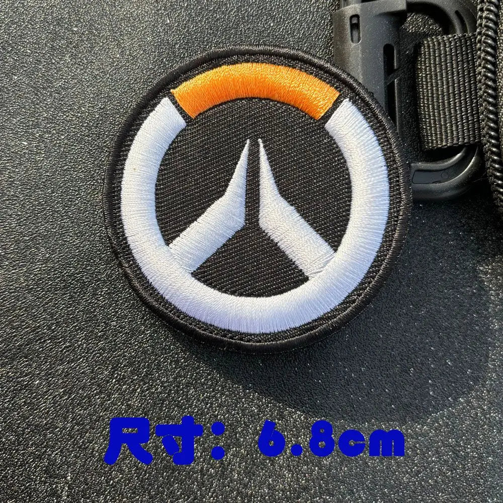 Parche de brazalete anime Overwatch DVA para cosplay, mochila y ropa, parches decorativos adhesivos