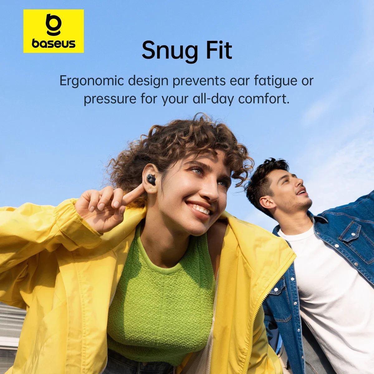 Baseus Bass BD1 Wireless Bluetooth 5.4 Earbuds – Mini Bean TWS Earphones, 35H Playtime, IP55 Waterproof Sports Headphones with Deep Bass & Low Latency