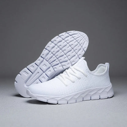 Heren sneakers van mesh, lichtgewicht damesschoenen, casual platte schoenen, heren hardloop- en sportschoenen, zachte tennisschoenen, ademende herensneakers