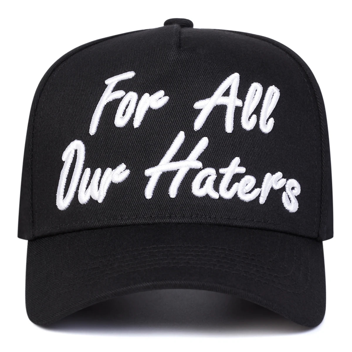 Unisex FOR ALL OUR HATERS Embroidery Baseball Caps Spring Autumn Outdoor Adjustable Casual Hats Sunscreen Hat Sports Cap