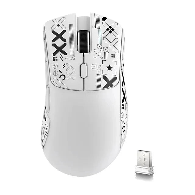 Ratón gaming inalámbrico Attack Shark R1 ligero Bluetooth 2.4G PAW3311 18000DPI ergonómico con macros
