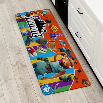 Game Fortnites Entrance Front Door Doormat Non-slip Kitchen Rug Living Room Rugs Balcony Bathroom Foot Mat Floor Mats Carpet