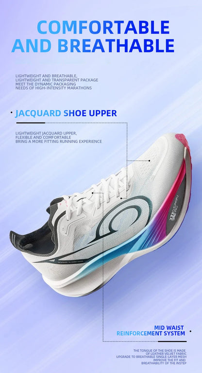QIAODAN Feiying PB3 Enhanced Edition Professional Marathon Carbon Board futócipő férfi sportcipő QDB023251299T
