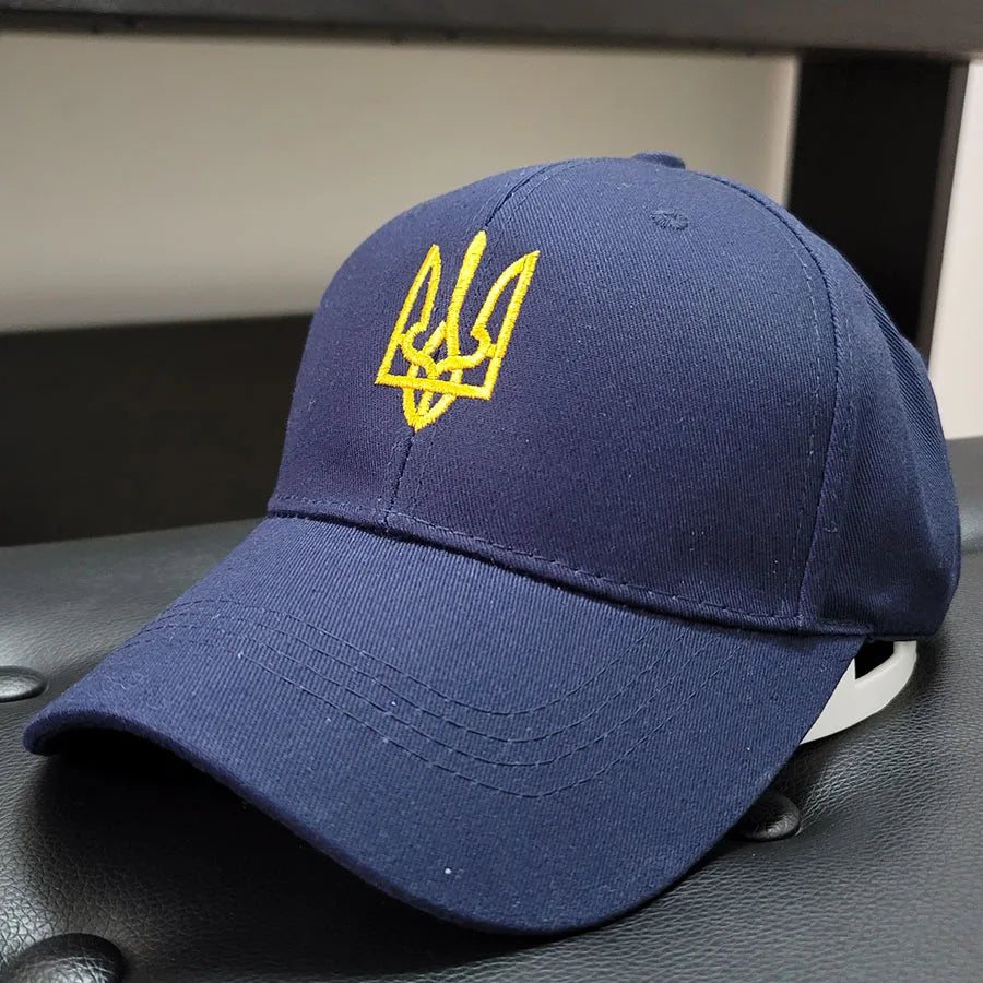 Embroidery Ukraine trident Symbol Spetsnaz Special Forces Men Women Boy Baseball Caps Dad caps Snapback Adjustable Camouflage
