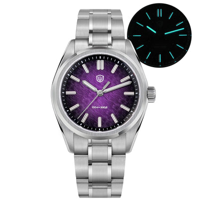 Watchdives WD0003B ‌Aventurine Dial Watch VH31 Quartz Movement Sapphire Crystal Luminous 100m Waterproof 36mm Vintage Watches
