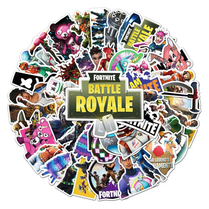 Fortnite Shooting Game Peripheral PU Snap Button Wallet Anime Coin Purse Folding Leather Wallet Card Holder Student Gifts