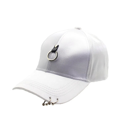Kobiety Mężczyźni Hip Hop K-pop Czapka baseballowa typu snapback Jednolita kolorystyka z pierścieniem Sport Taniec Podróże Miłośnik Czapka dla taty Czapki Streetwear Regulowana