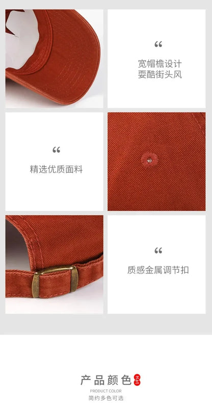 Solid Color Big Size 63cm Soft Cotton Baseball Caps Men Classic Plus Snapback Cap Ladies Golf Sun Hat 59-62cm
