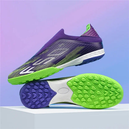 Nouvelles chaussures de football pour hommes, chaussures de match, crampons pour terrain en gazon, baskets de haute qualité, chaussures de futsal pour intérieur, chaussures montantes antidérapantes pour extérieur, meilleu