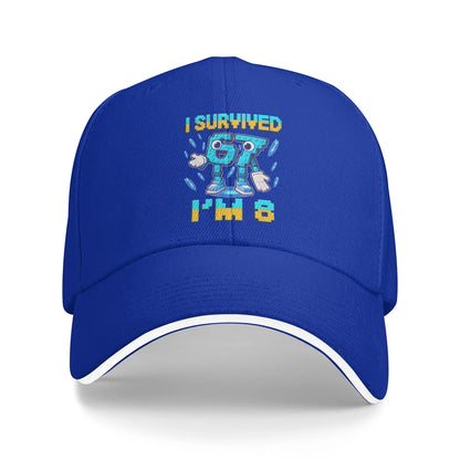 Unisex 8th Birthday I'm 8 Year Old Six Seven Bruh 6 7 Brainrot Meme Hat  Sun Baseball Caps New Baseball Cap Sunscreen Hats