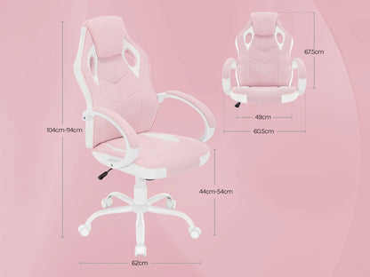 WOLTU Ergonomic Design Gaming Chair Gamer Armchair Office Computer Chair Tilt Mechanism Adjustable Height 360° Swivel High Back